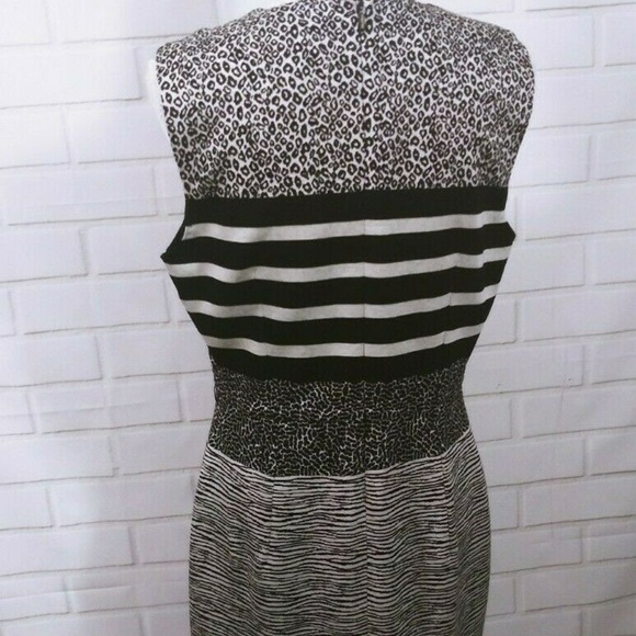 Max Mara Brema Stripe Sheath Dress Sleeveless 14 - Picture 6 of 8